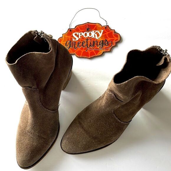 Rebels | Molly Western-Style Suede Booties, size 7.5 - Picture 2 of 14